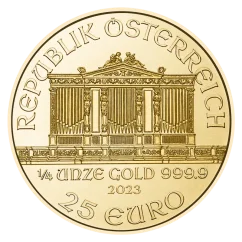 Gold coin Vienna Philharmonic 1/4 oz