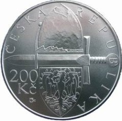 Strieborná minca 200 Kč Vymření Přemyslovců po meči Václavem III | 2006 | Proof