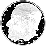 Silver coin 200 CZK František Palacký | 1998 | Proof