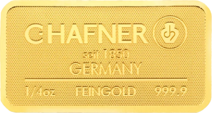 1/4 Oz investiční zlatý slitek | C.Hafner