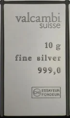 10g investiční stříbrný slitek | Valcambi