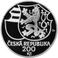 Stříbrná mince 200 Kč Jiří z Poděbrad | 2002 | Proof
