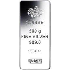 500g PAMP | ezüsttömb