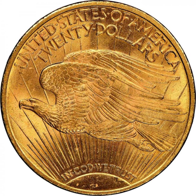 Gold coin 20 Dollar American Double Eagle | Saint Gaudens | 1910