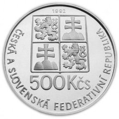 Srebrna Moneta 500 Kčs J.A.Komenský | 1992 | Proof