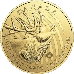 Zlatá investičná minca Elk 1 Oz | Call of the Wild | 2017
