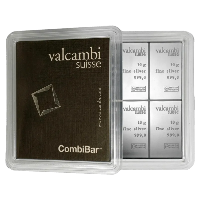 10 x 10g Silver CombiBar® | Valcambi