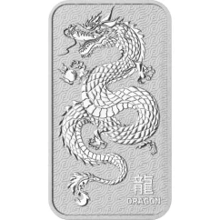 31,1g srebna sztabka | Rok Smoka | Lunar | Perth mint