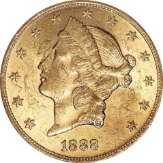 Gold coin 20 Dollar American Double Eagle | Liberty Head | 1888
