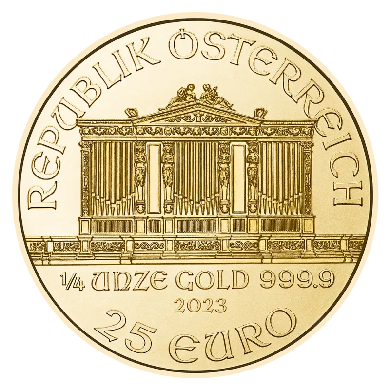 Gold coin Vienna Philharmonic 1/4 oz