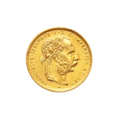 Gold coin 8 Florin 20 Francs Franz-Joseph I. | Austrian mintage | 1890