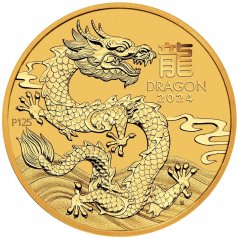 Zlatá investiční mince Rok Draka 1/2 Oz | Lunar III | 2024
