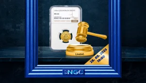 Pozvánka na online aukci historické mince s certifikací NGC