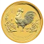 Gold coin Rooster 2 Oz | Lunar II | 2017
