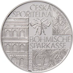 Strieborná minca 200 Kč Založení české spořitelny Böhmische Sparkasse | 2025 | Proof