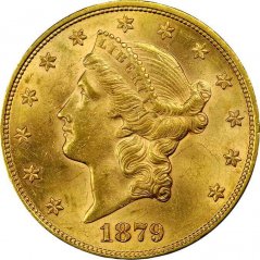Zlatá mince 20 Dollar American Double Eagle | Liberty Head | 1879