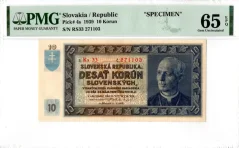 Bankovka 10 Korún | 1939 | EPQ 65