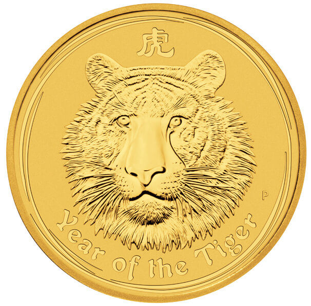 Gold coin Tiger 1/2 Oz | Lunar II | 2010