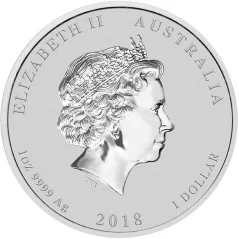 Strieborná investičná minca Rok Psa 1 Oz | Lunar II | 2018