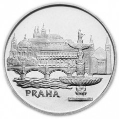 Stříbrná mince 50 Kčs Praha | 1986 | Proof
