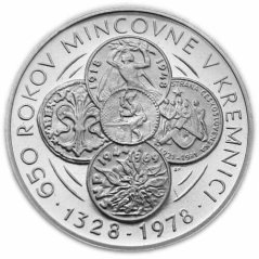 Strieborná minca 50 Kčs Mincovna Kremnica | 1978 | Proof