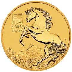 Złota moneta Rok Konia 1/10 Oz | Lunar III | 2026