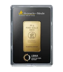 50g investiční zlatý slitek | Heimerle + Meule