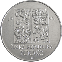 Silver coin 200 CZK Ochrana a tvorba životního prostředí | 1994 | Standard