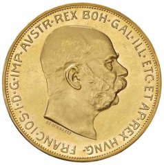 Zlatá minca 100 Korona Františka Jozefa I. | Rakúska razba | 1914