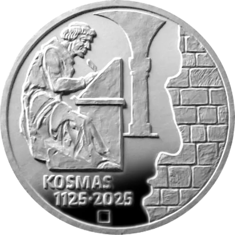 Stříbrná mince 200 Kč Kronikář Kosmas | 2025 | Proof