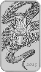 Dragon Rectangular 1 uncia | 2025 | ezüstérme