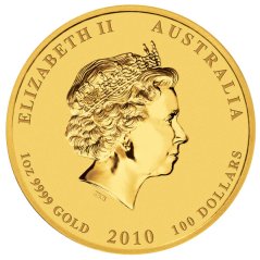 Zlatá investičná minca Rok Tigra 1 Oz | Lunar II | 2010 Zlatá investičná minca Rok Tigra 1 Oz | Lunar II | 2010