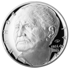 Strieborná minca 200 Kč Bohumil Hrabal | 2014 | Proof