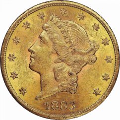 Gold coin 20 Dollar American Double Eagle | Liberty Head | 1883