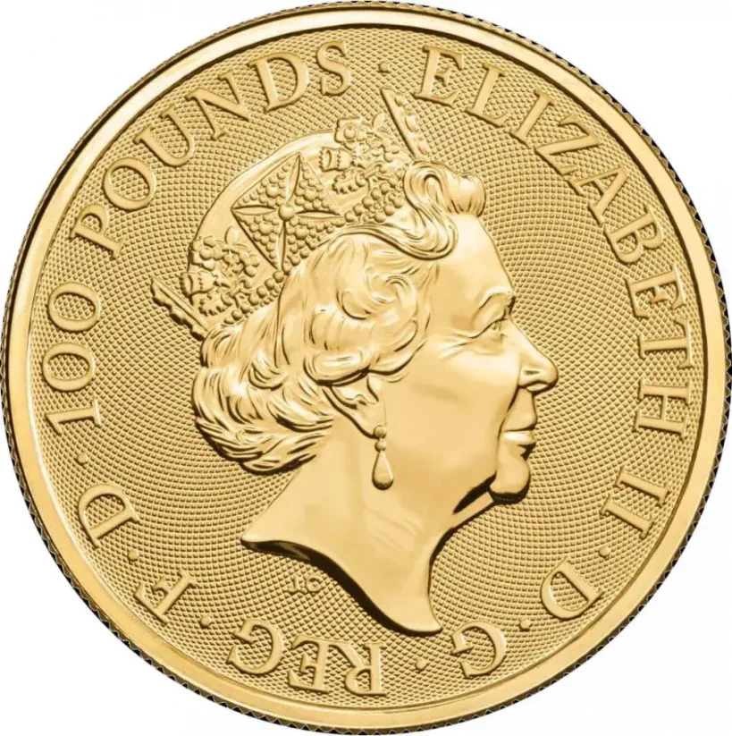 Zlatá investiční mince Queens Beasts Completer 1 Oz | Queens Beasts | 2021