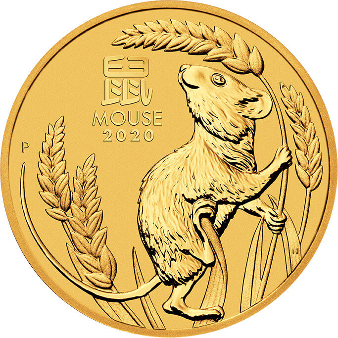 Gold coin Mouse 1/20 Oz | Lunar III | 2020