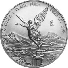Strieborná investičná minca Mexiko Libertad 1/2 Oz | 2023