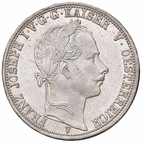 Silver coin federal 1 tolar Franz-Joseph I. | Austrian mintage | 1864 V
