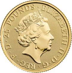 Zlatá investiční mince Lion of England 1/4 Oz | Tudor Beasts | 2022