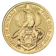 Złota moneta Gryf 1 oz | Bestie Królowej | 2017