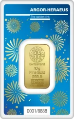 10g Gold Bar | Year Of The Rabbit | Argor-Heraeus | 2023