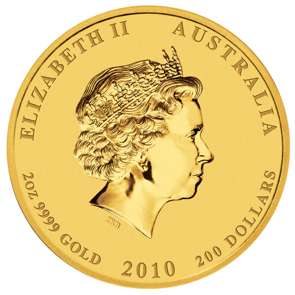 Gold coin Tiger 2 Oz | Lunar II | 2010