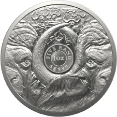 Stříbrná investiční mince Buvol 1 Oz | Big Five II | 2023
