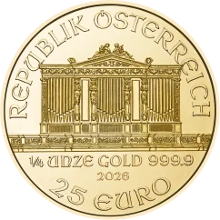 Złota moneta Wiedeński Filharmonik 1/4 oz | 2026