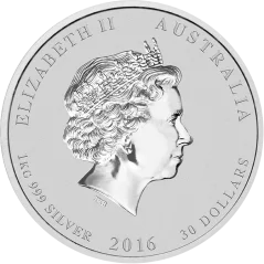 Strieborná investičná minca Rok Opice 1 Kg | Lunar II | 2016