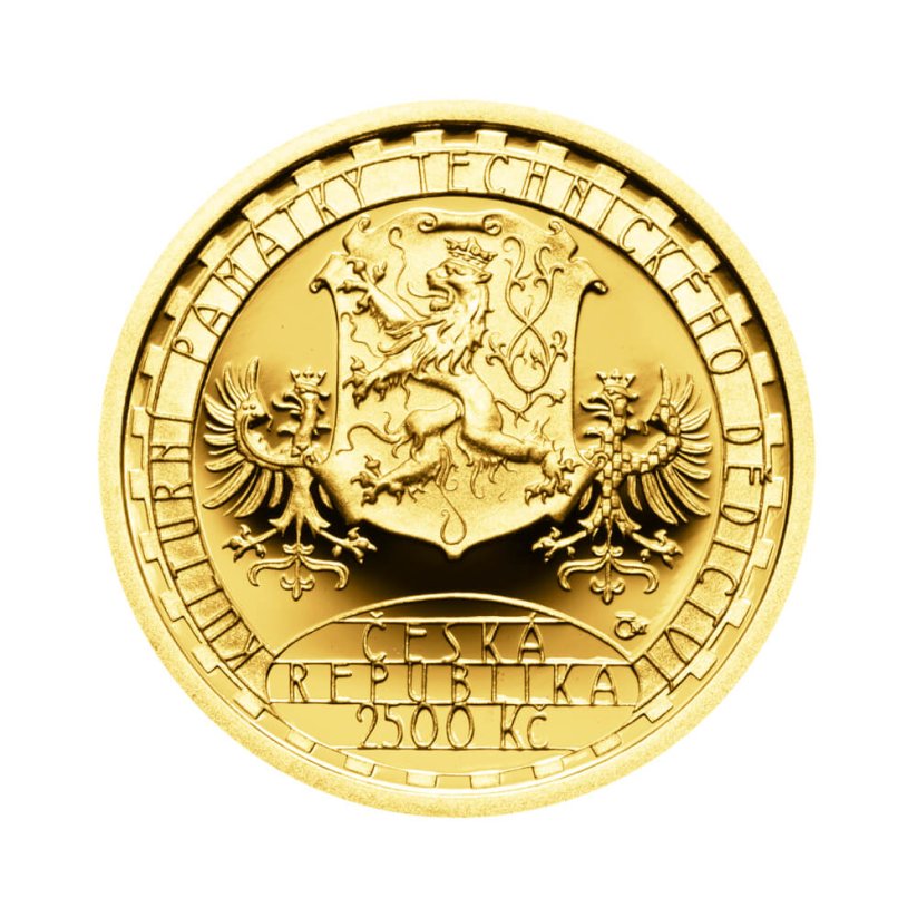 Zlatá mince 2500 Kč Ševčinský důl Příbram - Březové Hory | 2007 | Proof
