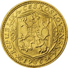 Zlatá mince Svatováclavský 1 Dukát | 1936