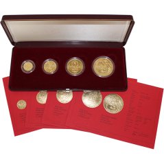 Set of 4 gold coins Koruna Česká | 1996 | Standard