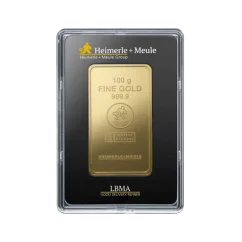 100g investiční zlatý slitek | Heimerle + Meule