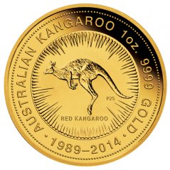 Zlatá investiční mince Kangaroo 1 Oz | 2014 | 25. výročí